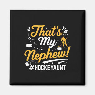 Aimant C'est mon neveu hockey sur glace tante gardien de