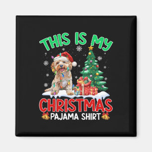 Aimant C'Est Mon Noël Pajama Apoo Amoureux de les chiens
