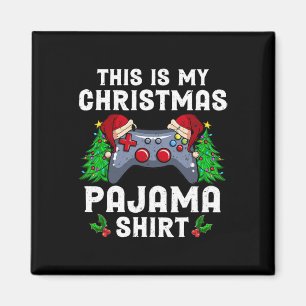 Aimant C'Est Mon Pajama De Noël Vidéo Du Gamer De Santa H