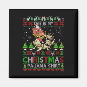 Aimant C'est mon pyjama de Noël Bearded Dragon S