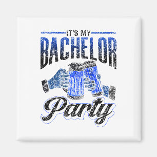 Aimant C'est My Bachelor Party Bride Groom Team 2