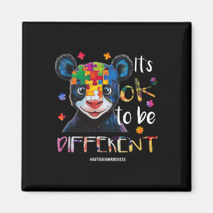 Aimant C'est Ok Pour Être Différent - Panda de Sensibilis