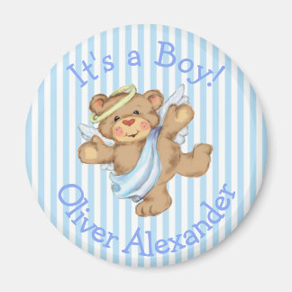 Aimant C'est un ours en peluche ange personnalisé pour un