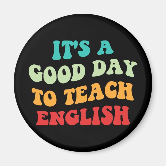 Aimant C'est une bonne journée pour apprendre l'anglais I (Devant)