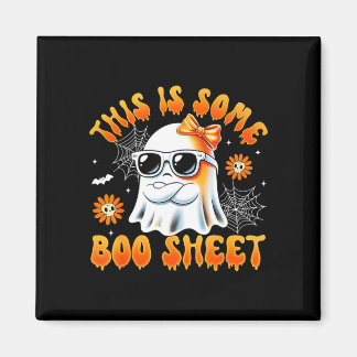Aimant C'est une feuille de boo fantôme arc halloween fem