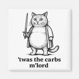 Aimant C'Était Carbs Mlord Mème Cadeau Hommes Femmes Enfa