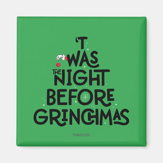 Aimant 'C'était la nuit avant Grinchmas (Devant)