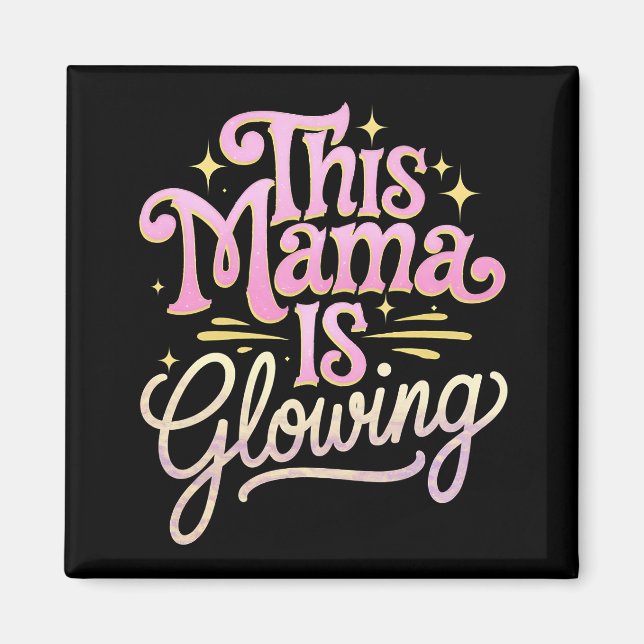 Aimant Cette maman brille la fête des mères de maman (Devant)