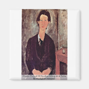 Aimant Chaiim Portrait De Soutine Assis À Une Table