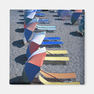 Aimant Chaises vides sur la plage