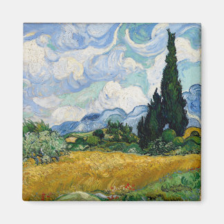 Aimant Champ de blé avec Cyprès Vincent van Gogh