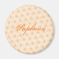 Champ de marguerites Magnet, Fleurs orange