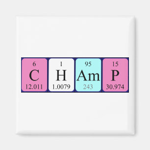 Aimant Champ magnétique du nom périodique de la table