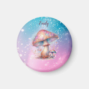 Aimant Champignons de Conte de Fées Enchantés Iridescents