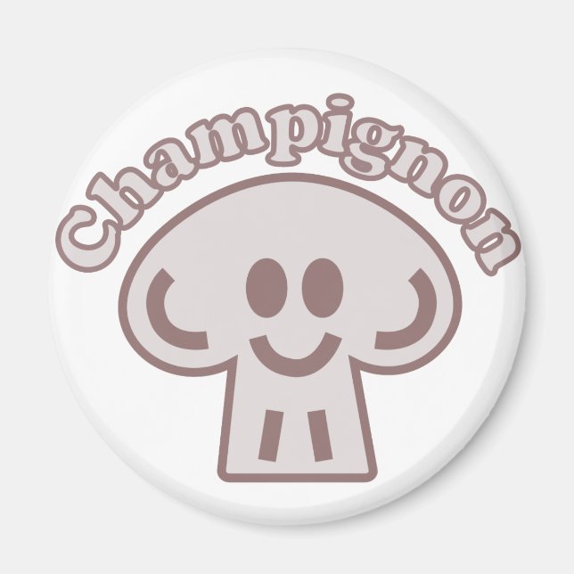Aimant Champion de champignons (Devant)