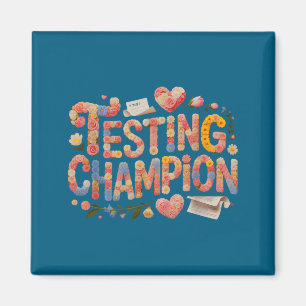 Aimant Champion de test mignon tout va bien maths