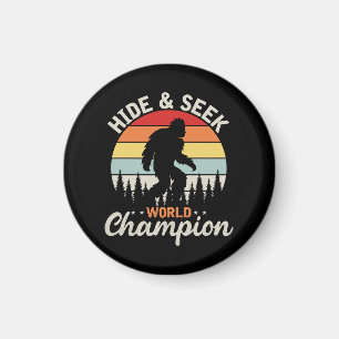 Aimant Champion du Monde de Cache-Cache de Bigfoot