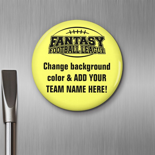 Aimant Championnat d'Imaginaire de football (Personalized Fridge Magnet - Party Favor - Fantasy Football)