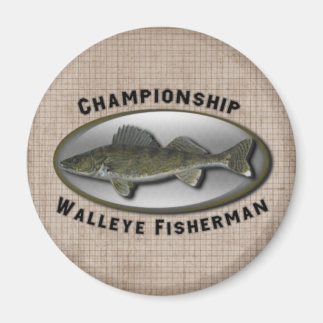 Aimant Championnat Walleye Fisherman (Devant)