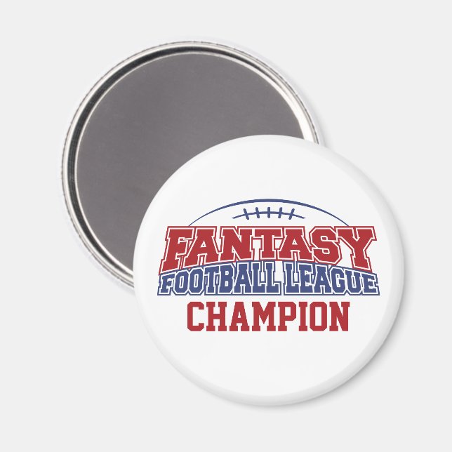 Aimant Championne d'Imaginaire de football (Recto/Verso)