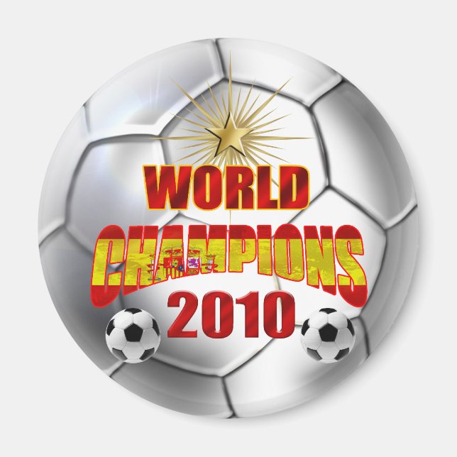 Aimant Champions du monde d'Espagne 2010 (Devant)