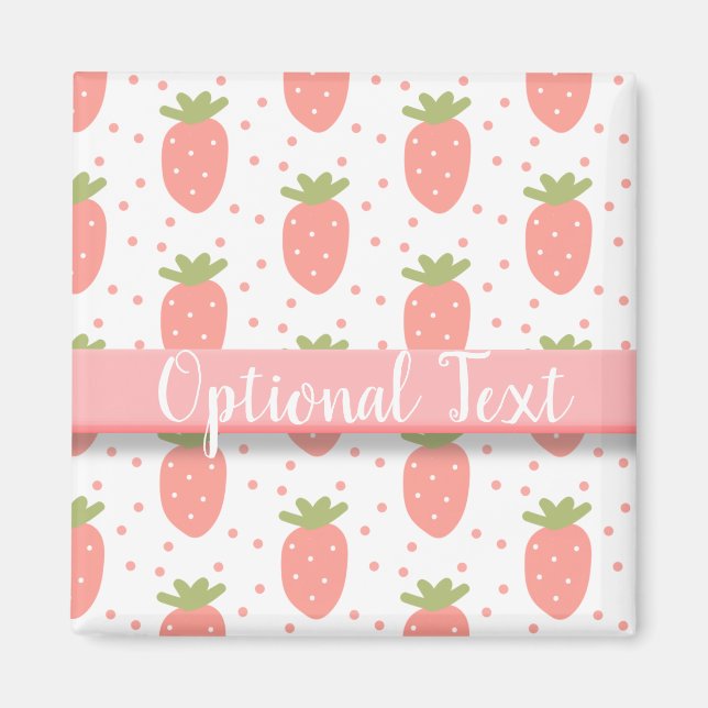 Aimant Champs de fraises (Devant)