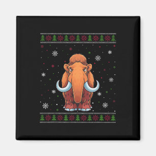Aimant Chandail de Noël Mammoth Hommes Femmes Enfants Noë