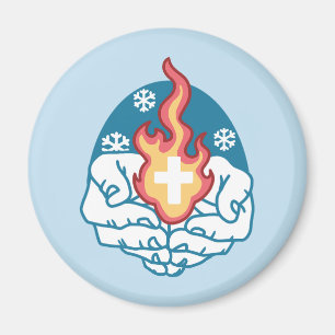 Aimant Changement du froid, Feu de foi - Chrétien motivat