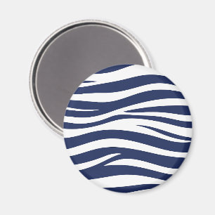 Aimant Chanson de la marine bleu marine vagues fluides