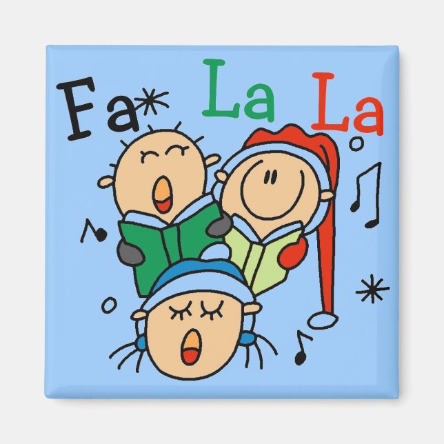 Aimant Chanter des chansons de Noël Tshirts et cadeaux (Devant)