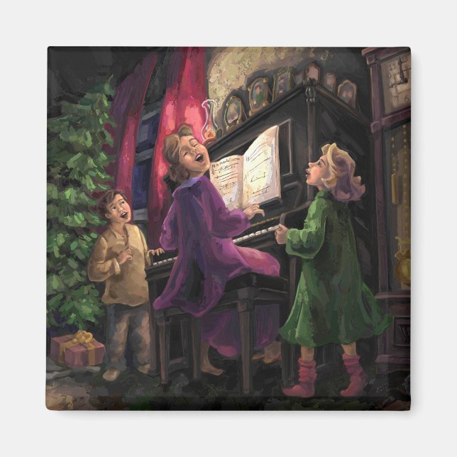 Aimant Chanter Noël ensemble (Devant)