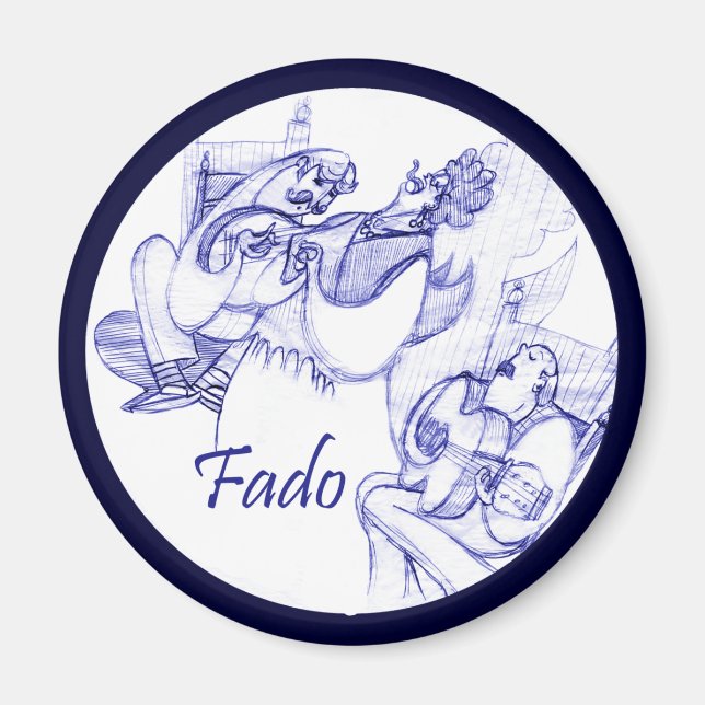 Aimant chanteur de fado (Devant)