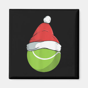 Aimant Chapeau de Noël de Santa Tennis Fier Smash Badmint