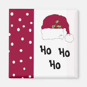 Aimant Chapeau de Père Noël rouge