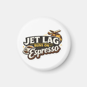Aimant Chapeau drôle pour amateur de café de voyage