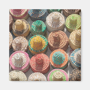 Aimant Chapeaux Tissés Colorés