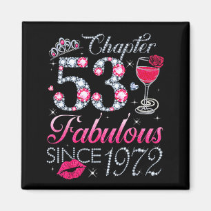 Aimant Chapitre 53 Fabuleux depuis 1972 Cadeau d'annivers
