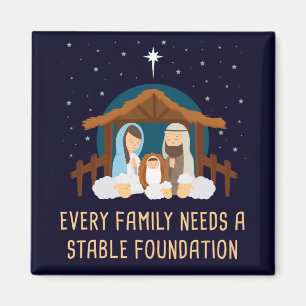 Aimant Chaque famille a besoin d'une fondation stable - N