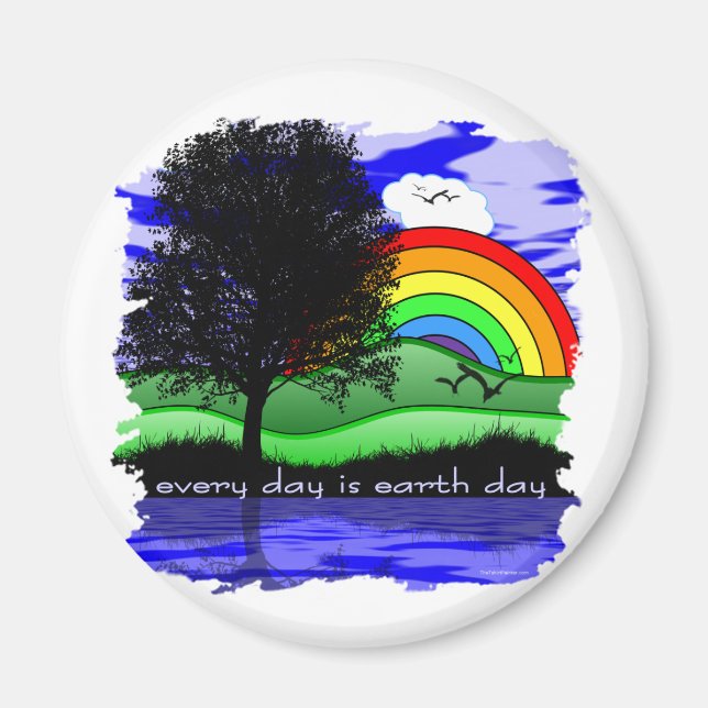 Aimant Chaque jour est Jour des terres (Devant)