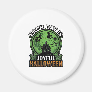 Aimant Chaque jour joyeuse maison hantée Halloween sorciè
