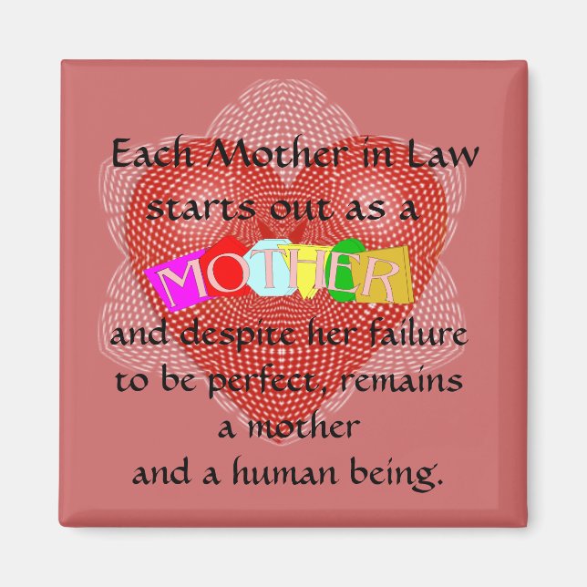 Aimant Chaque mère en droit commence comme une mère (Devant)