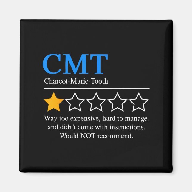 Aimant Charcot Marie Tooth Disease Awareness Cmt Not Reco (Devant)