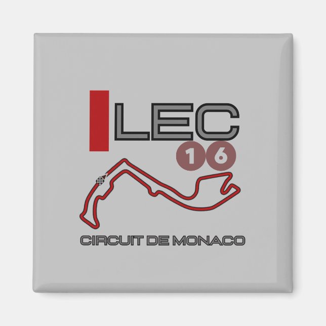 Aimant Charles Leclerc, Formule 1, Grand Prix de Monaco (Devant)