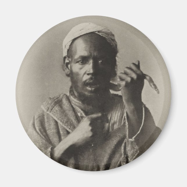 Aimant Charmeur de serpent à Tanger, Maroc, 1913 (Devant)