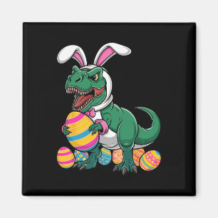 Aimant Chasse aux oeufs de Pâques T Rex Dinosaur Bunny Ha