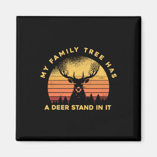 Aimant Chasse - Mon Arbre Familial A Un Deer Stand I