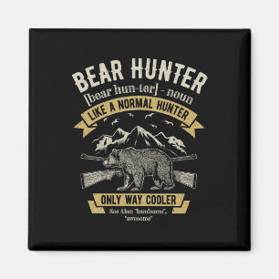 Aimant Chasseur d'ours T chemise Chasse Vintage Chasse am