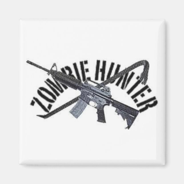 Aimant chasseur zombie (Devant)
