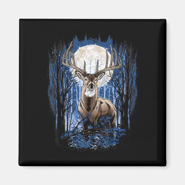 Aimant Chasseurs Deer Chasse Big Whitetail Buck (Devant)