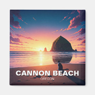 Aimant Chat à Cannon Beach Oregon